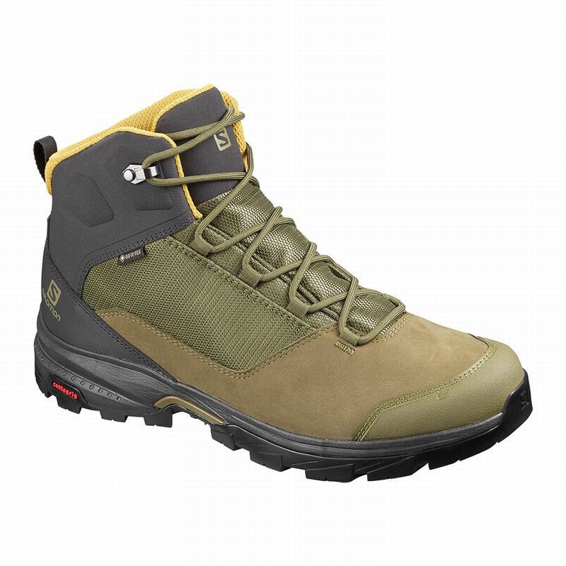 Buty Turystyczne Męskie Salomon OUTWARD GORE-TEX - Oliwkowe - Polska (295-QXRABT)